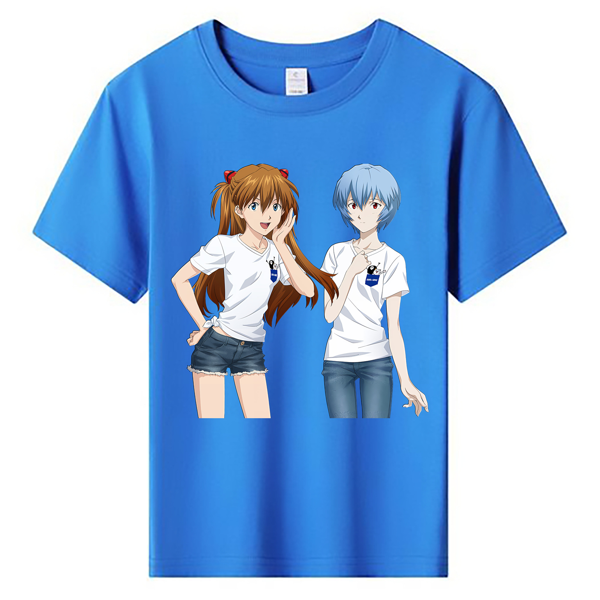 （画像用） EVA 新世紀エヴァンゲリオン 綿100％キッズTシャツ（フロントプリント）
